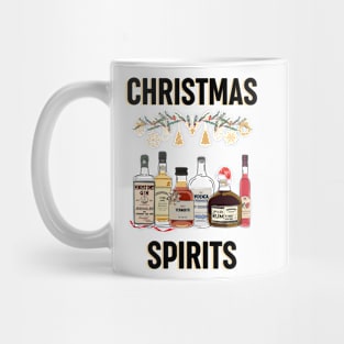 Christmas spirits - vodka, whiskey, rum, gin Mug